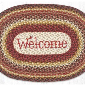 Farmhouse Autumn Welcome Mat New Jute Braided Throw Rug Holiday 20x30 inch